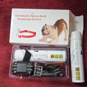 Dog Automatic Spray Bark Stopping Collar with extra refill